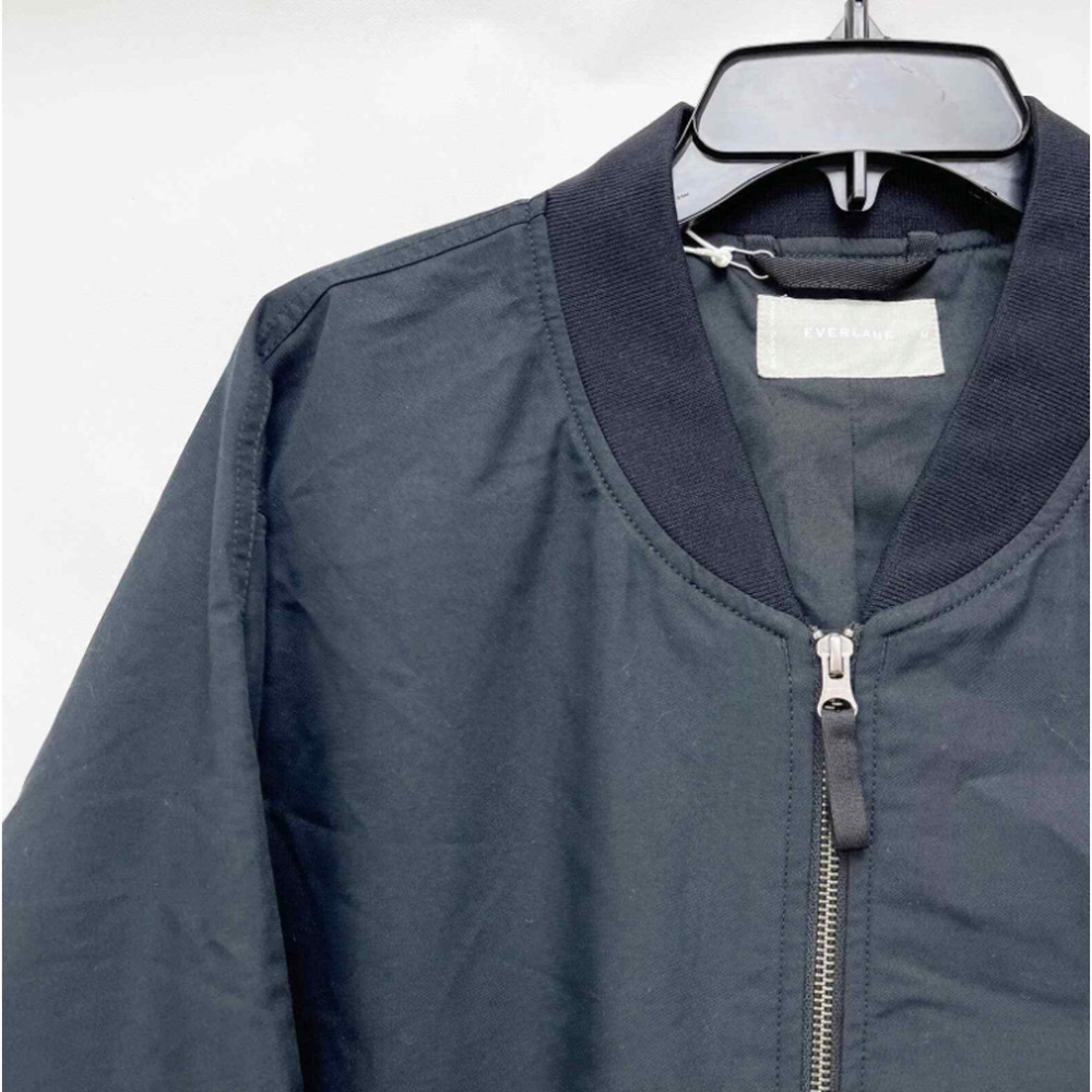 Everlane Womens Cotton Bomber Jacket Small Black NWT - Picture 6 of 10